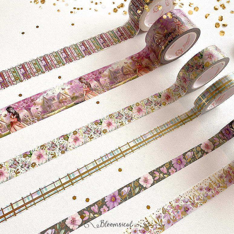 Cottagecore - Washi Tape Collection Gold Foil