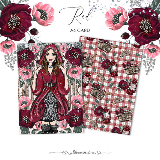 Red Journaling Card