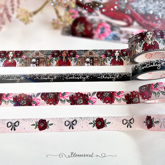 Red v2 Washi Tape Collection Confetti Holo Foil