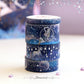 Starlight Washi Tape Collection Silver Holo Foil