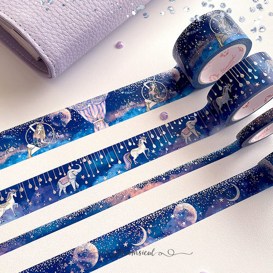 Starlight Washi Tape Collection Silver Holo Foil