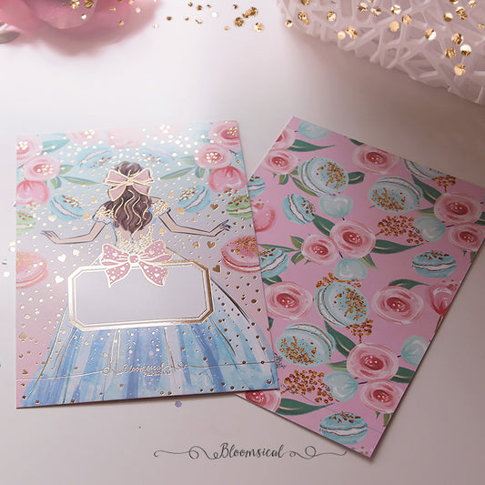 Alice Journaling Card with Gold Foil Accents