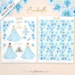 Cinderella PRINTABLE Stickers for Journaling & Planner Decoration
