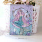 Mermaid Lagoon Journaling Card with Light Gold Foil Accents