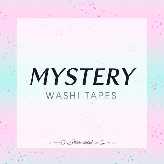 Mystery Washi + PET Tapes Bundle + Bonus cards & scrunchie