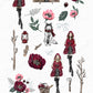 Red Riding Hood Digital Cliparts, Papers, Petite Dolls BUNDLE DEAL