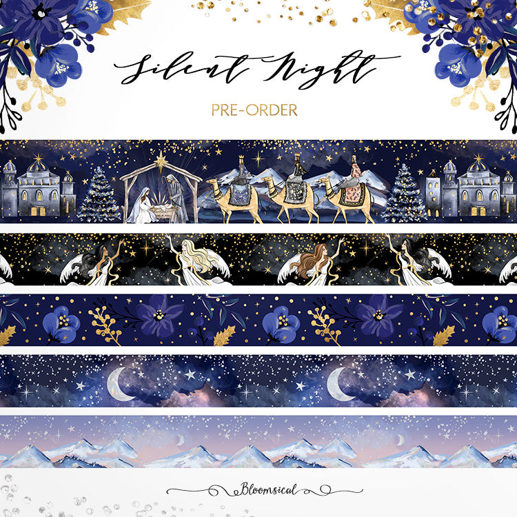 Silent Night Washi Tape Collection Restock PRESALE