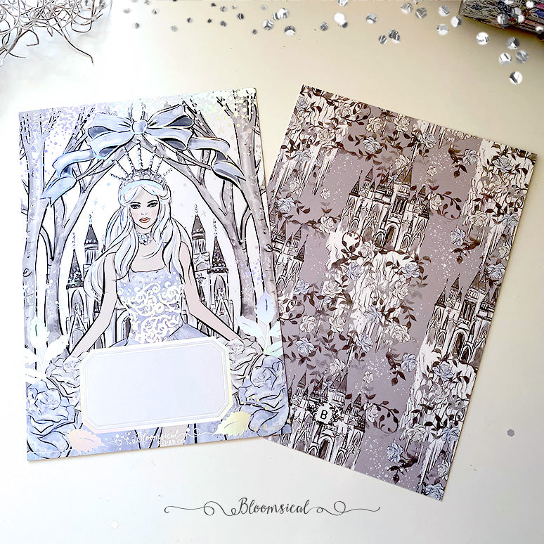 Snow Queen Journaling Card Holographic Foil Accents