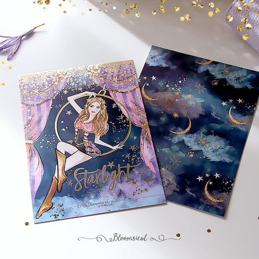 Starlight Journaling Card Gold Foil
