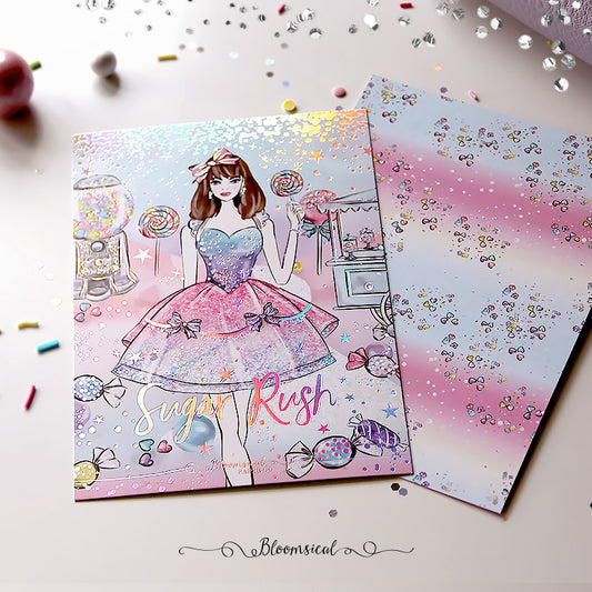 Sugar Rush V2 Journaling Card with Holographic Foil Accents