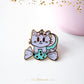 Kitty Candy Enamel Pin - Glitter & Gold - Sugar Rush Collection