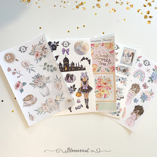 OOPS Foiled Mini Deco Stickers Bundle of 5 + bonus